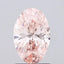 1.03ct Oval Lab Grown Diamond (Colour Fancy Intense Pink, Clarity VS2, IGI Certified)