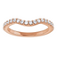 Summer Curved Pavé Diamond Wedding Ring