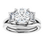 Surrey Three Stone Setting & Matching Wedding Ring