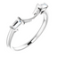 Sophia Curved Baguette Diamond Wedding Ring