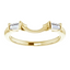 Sophia Curved Baguette Diamond Wedding Ring