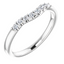 Clara Curved Pavé Diamond Wedding Ring