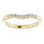 Clara Curved Pavé Diamond Wedding Ring