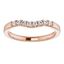 Clara Curved Pavé Diamond Wedding Ring
