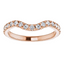 Eloise Curved French Pavé Diamond Wedding Ring