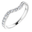 Eloise Curved French Pavé Diamond Wedding Ring