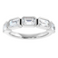 Isabelle East-West Emerald Diamond Bezel Ring