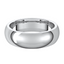 Comfort-Fit Half Round Polished Men's Wedding Ring