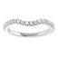Summer Curved Pavé Diamond Wedding Ring