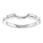 Andie Curved Baguette Diamond Wedding Ring