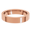 Comfort-Fit Flat Polished Men's Wedding Ring