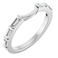 Andie Curved Baguette Diamond Wedding Ring