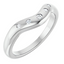 Imogen Curved Flush-Set Diamond Wedding Ring