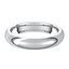 Comfort-Fit Half Round Polished Men's Wedding Ring
