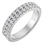 Chloe Pavé Diamond Double Row Wedding Ring