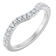 Summer Curved Pavé Diamond Wedding Ring