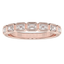 Zoe East-West Emerald Bezel Lab Grown Diamond Ring