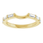 Andie Curved Baguette Diamond Wedding Ring