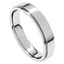 Comfort-Fit Stepped Edge Polished Men's Wedding Ring