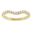 Summer Curved Pavé Diamond Wedding Ring