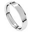 Comfort-Fit Beveled Edge Polished Men's Wedding Ring