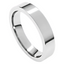 Comfort-Fit Flat Polished Men's Wedding Ring