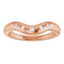 Imogen Curved Flush-Set Diamond Wedding Ring