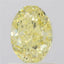 1.01ct Oval Natural Diamond (Colour Fancy Light Yellow, Clarity SI1, GIA Certified)