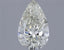 1.01ct Pear Natural Diamond (Colour K, Clarity SI1, Cut EX, IGI Certified)
