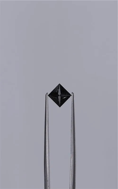 1.06ct Princess Natural Diamond (Colour Fancy Black, Clarity VVS2, Cut EX, GIA Certified)