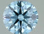 1.06ct Round Lab Grown Diamond (Colour Fancy Blue, Clarity SI1, Cut ID, IGI Certified)