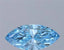 1.08ct Marquise Lab Grown Diamond (Colour Fancy Vivid Blue, Clarity VVS2, IGI Certified)