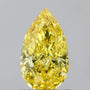 1.12ct Pear Lab Grown Diamond (Colour Fancy Vivid Yellow, Clarity VS2, IGI Certified)