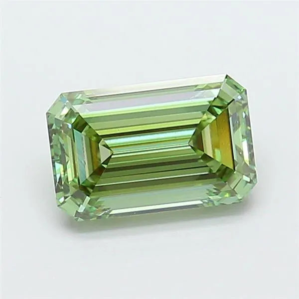 1.53ct Emerald Lab Grown Diamond (Colour Fancy Vivid Green, Clarity VVS2, IGI Certified)