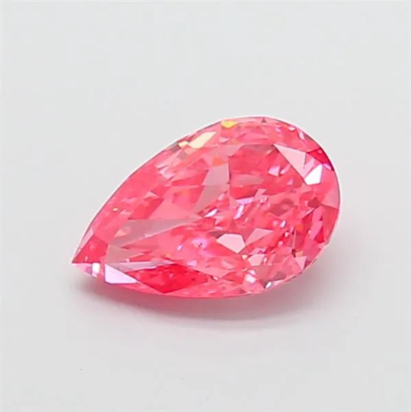1.56ct Pear Lab Grown Diamond (Colour Fancy Vivid Pink, Clarity VS1, IGI Certified)