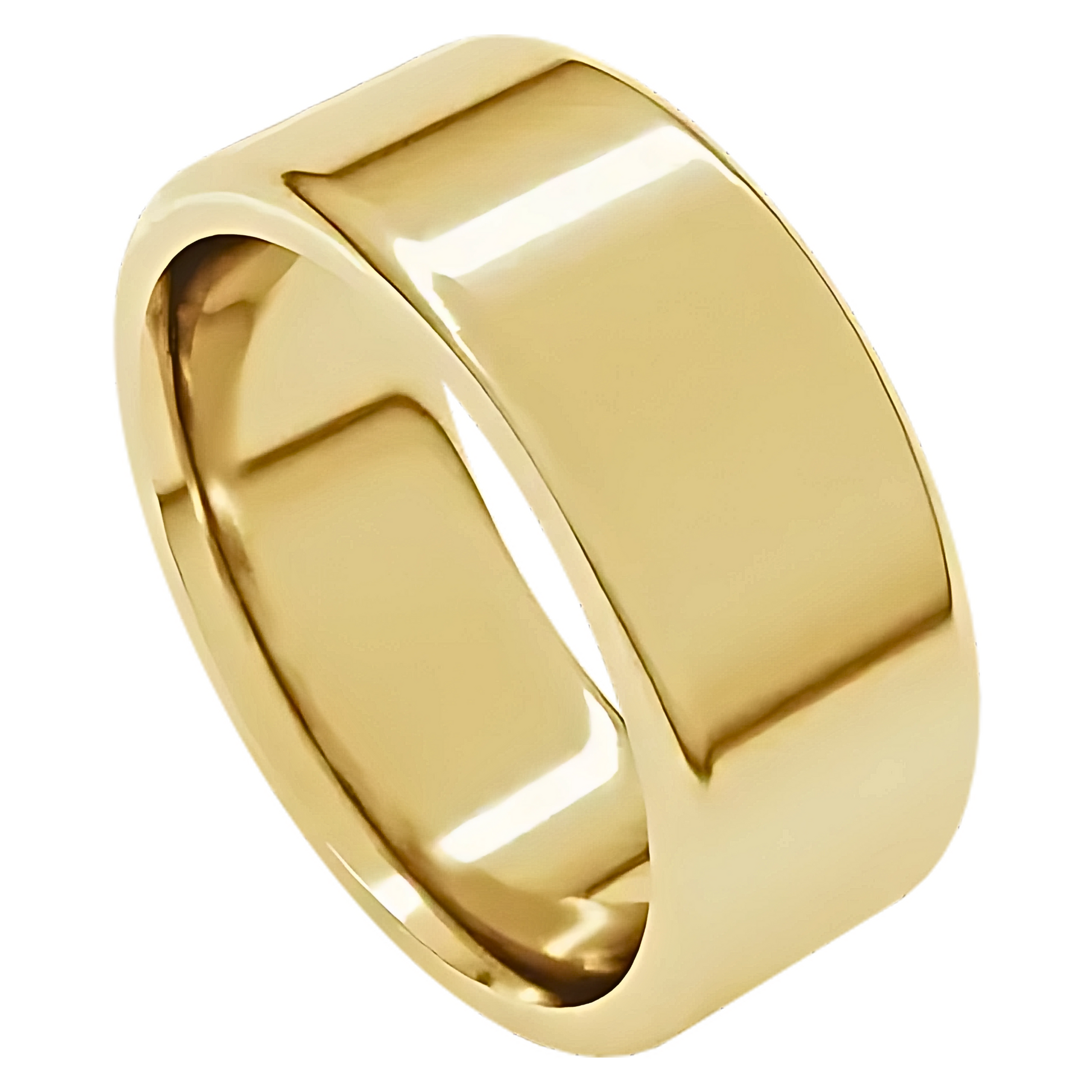 Comfort-Fit Round Edge Polished Men's Wedding Ring
