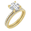 Charlotte Pavé Diamond Setting & Matching Wedding Ring