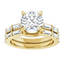 Andie Curved Baguette Diamond Wedding Ring