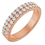 Chloe Pavé Diamond Double Row Wedding Ring