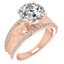 Nell Pavé Edge Hammered Cigar Band Setting