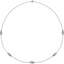 Daphne Round Diamond Bezel Station Necklace
