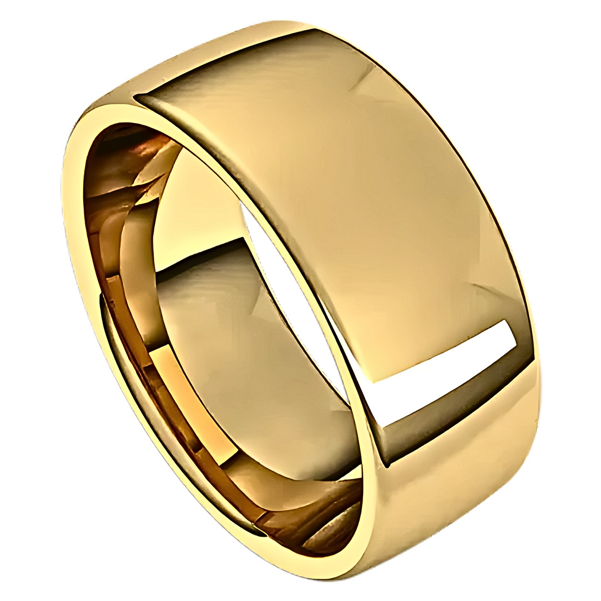European-Style Polished Men's Wedding Ring