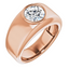 Porter Flush Bezel Solitaire Setting