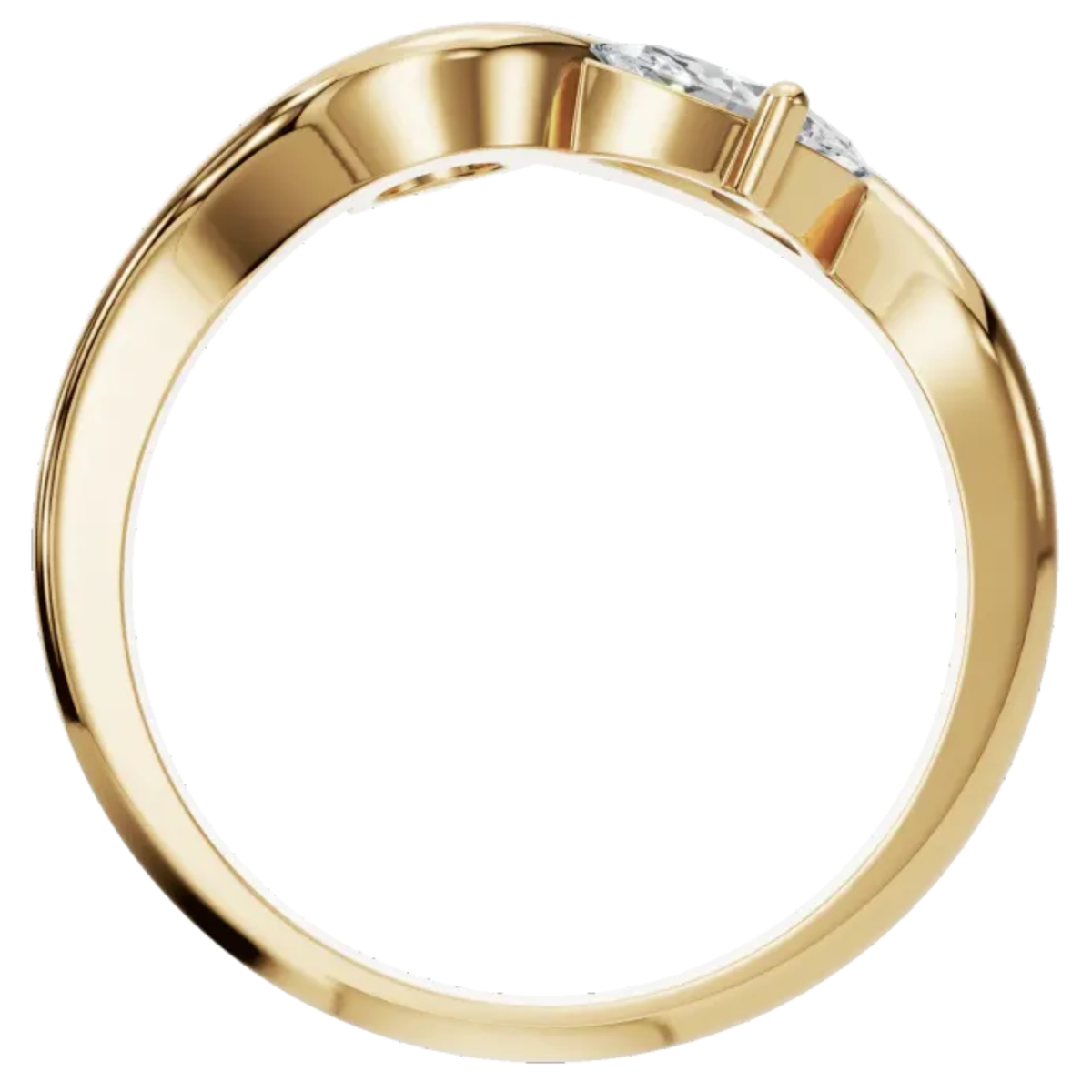 Felicity Toi-et-Moi Round & Marquise Diamond Ring
