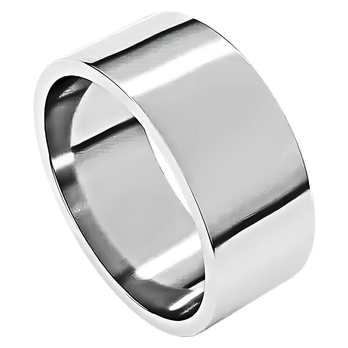 Classic Flat Polished Men's Wedding Ring