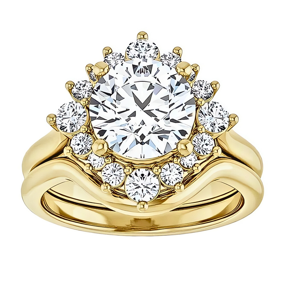 Bonnie Curved Wedding Ring