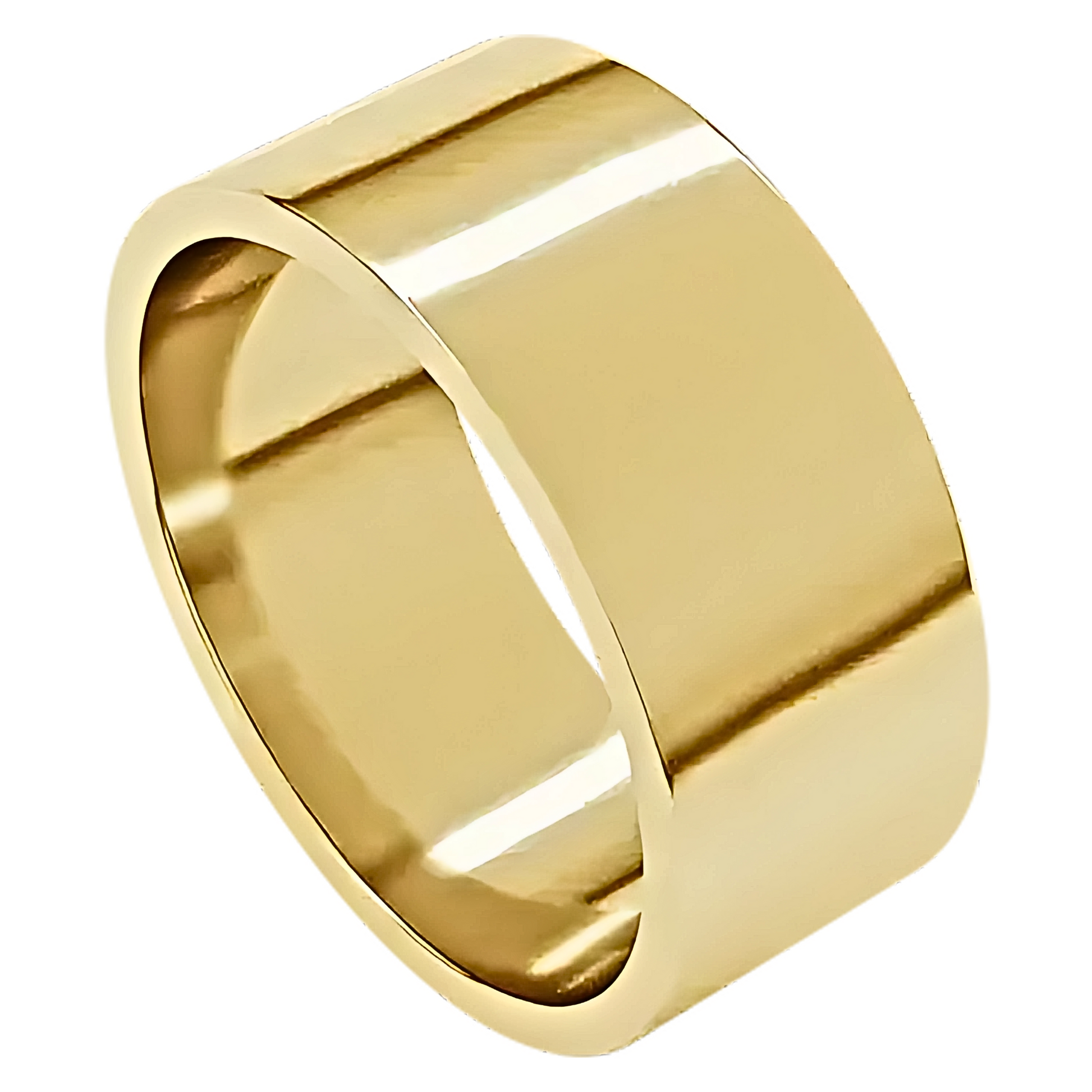 Classic Flat Polished Men's Wedding Ring