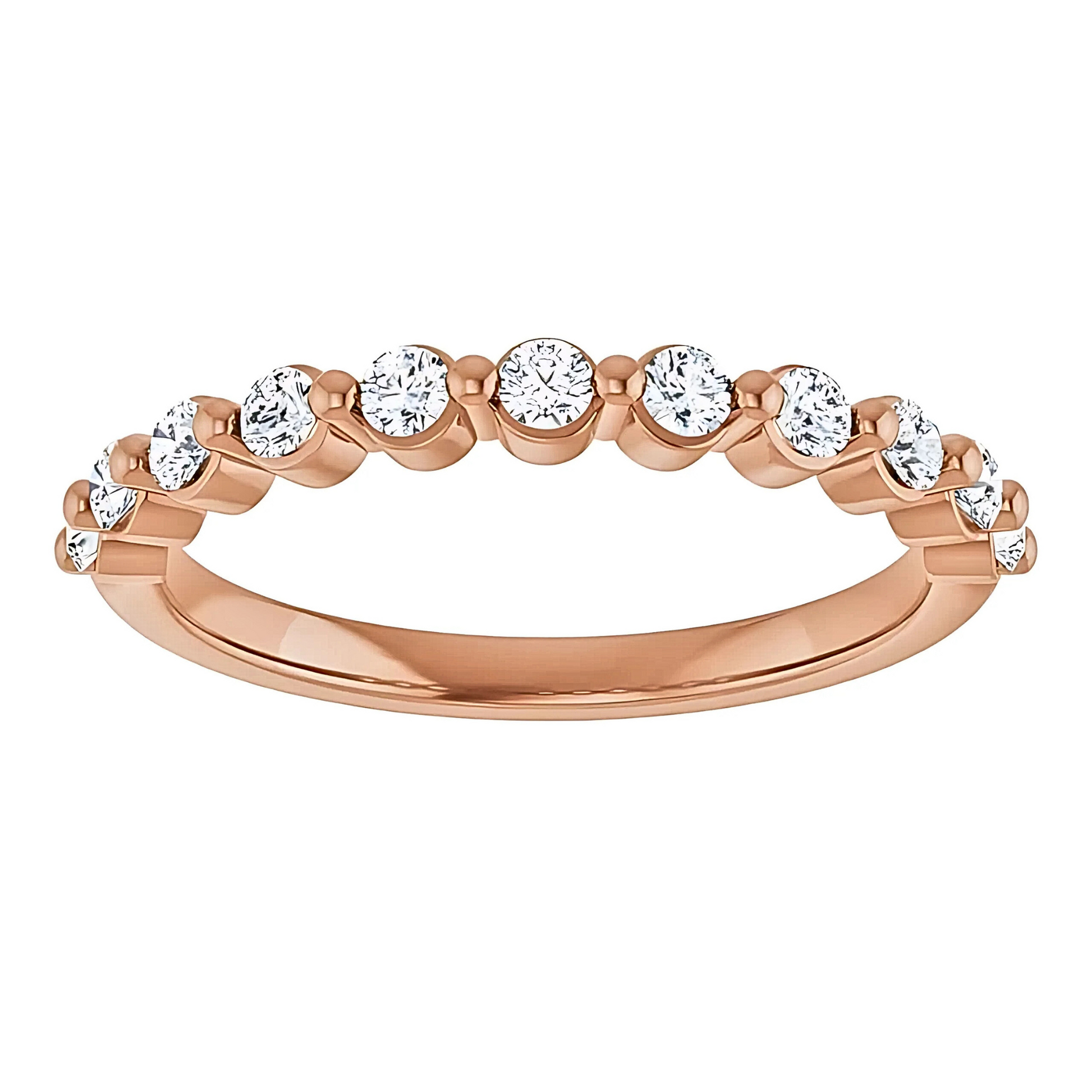 Ivy Single Prong Bubble Diamond Ring