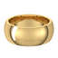 Comfort-Fit Half Round Polished Men's Wedding Ring