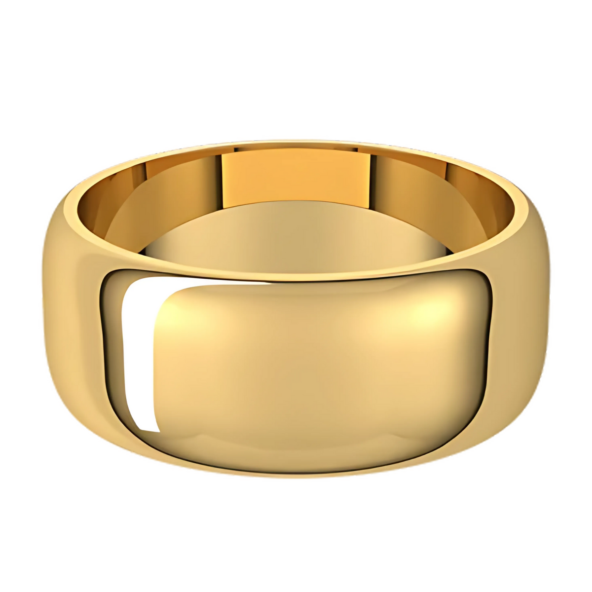 Classic Half Round Polished Men's Wedding Ring